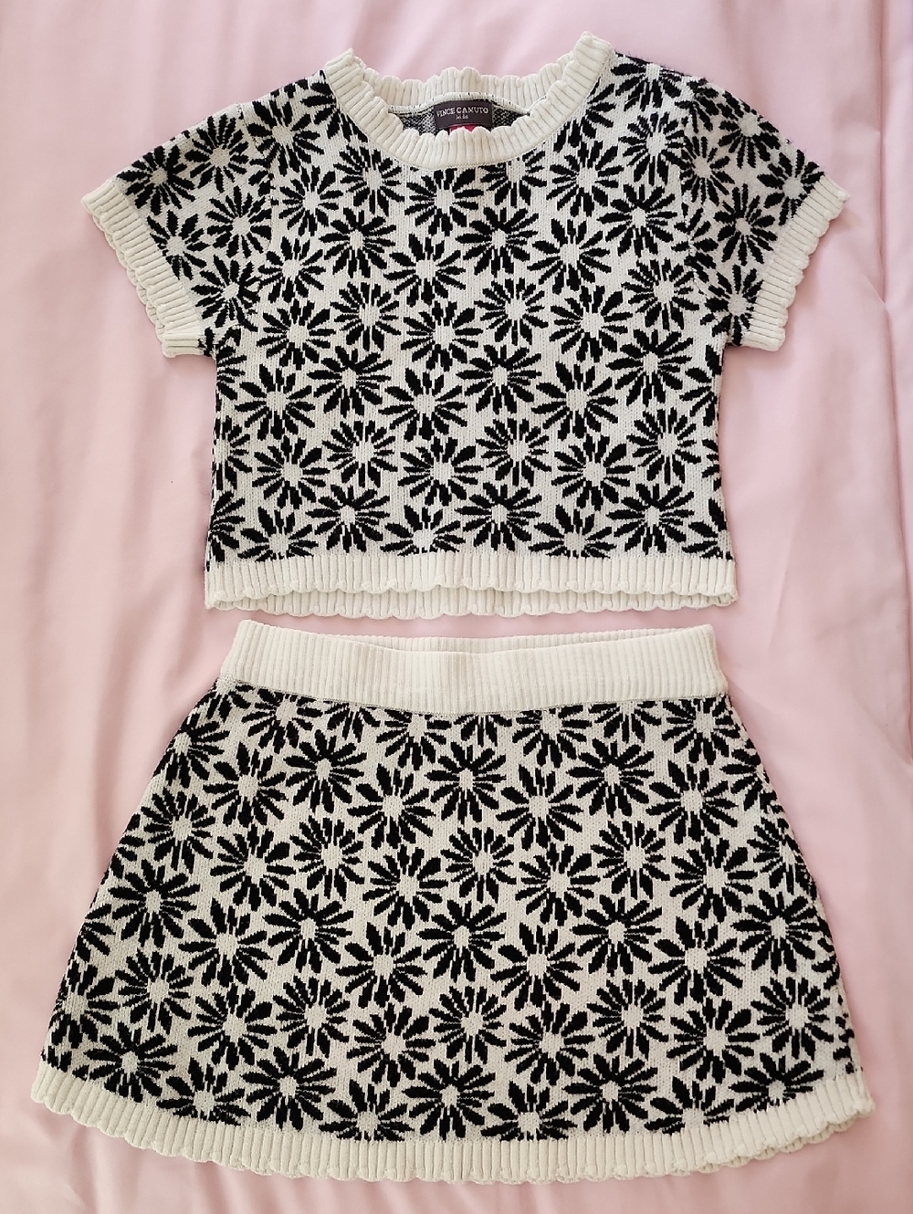 Vince Camuto Kids Knit Top with Skirt